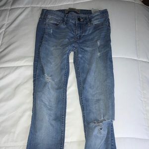 Hollister super skinny ripped jeans